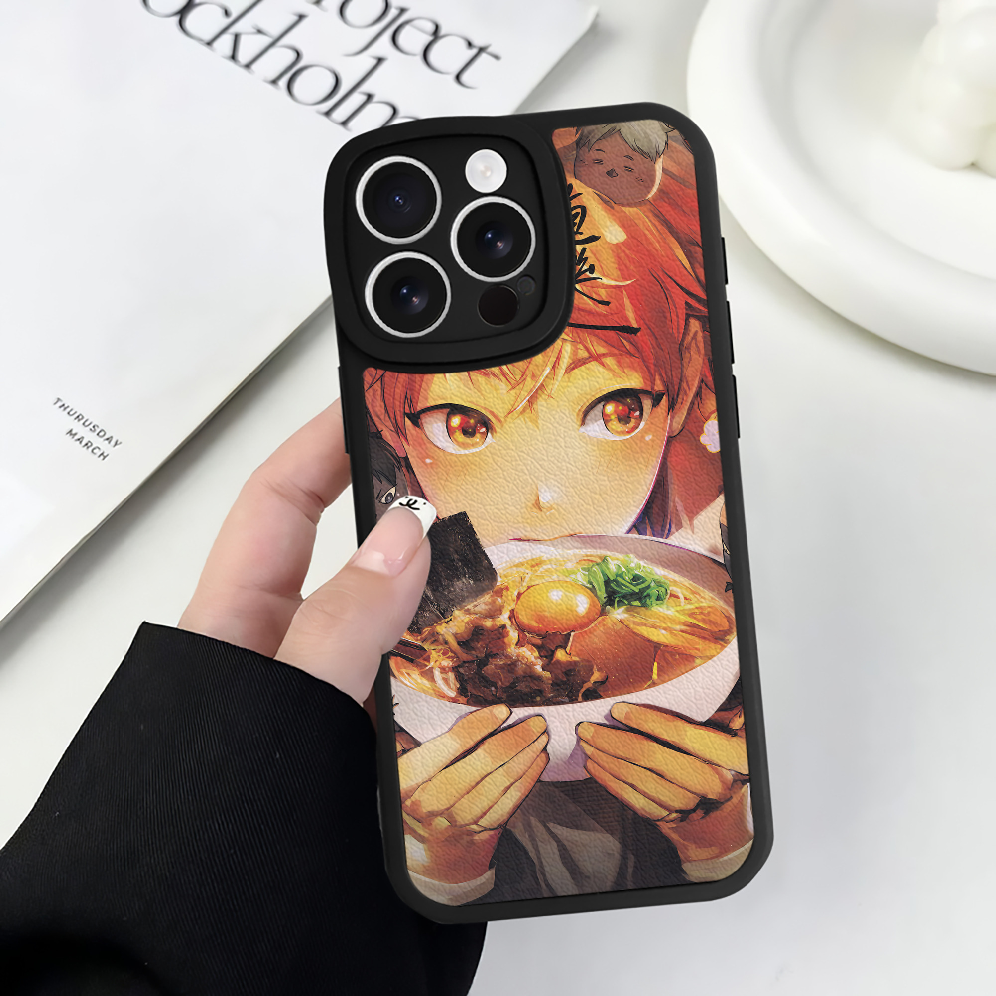 （画像用） ハイキュー!! Haikyu!! 【iPhone 16シリーズ対応】シリコンスマホケース（レザー調） 材質：シリコン